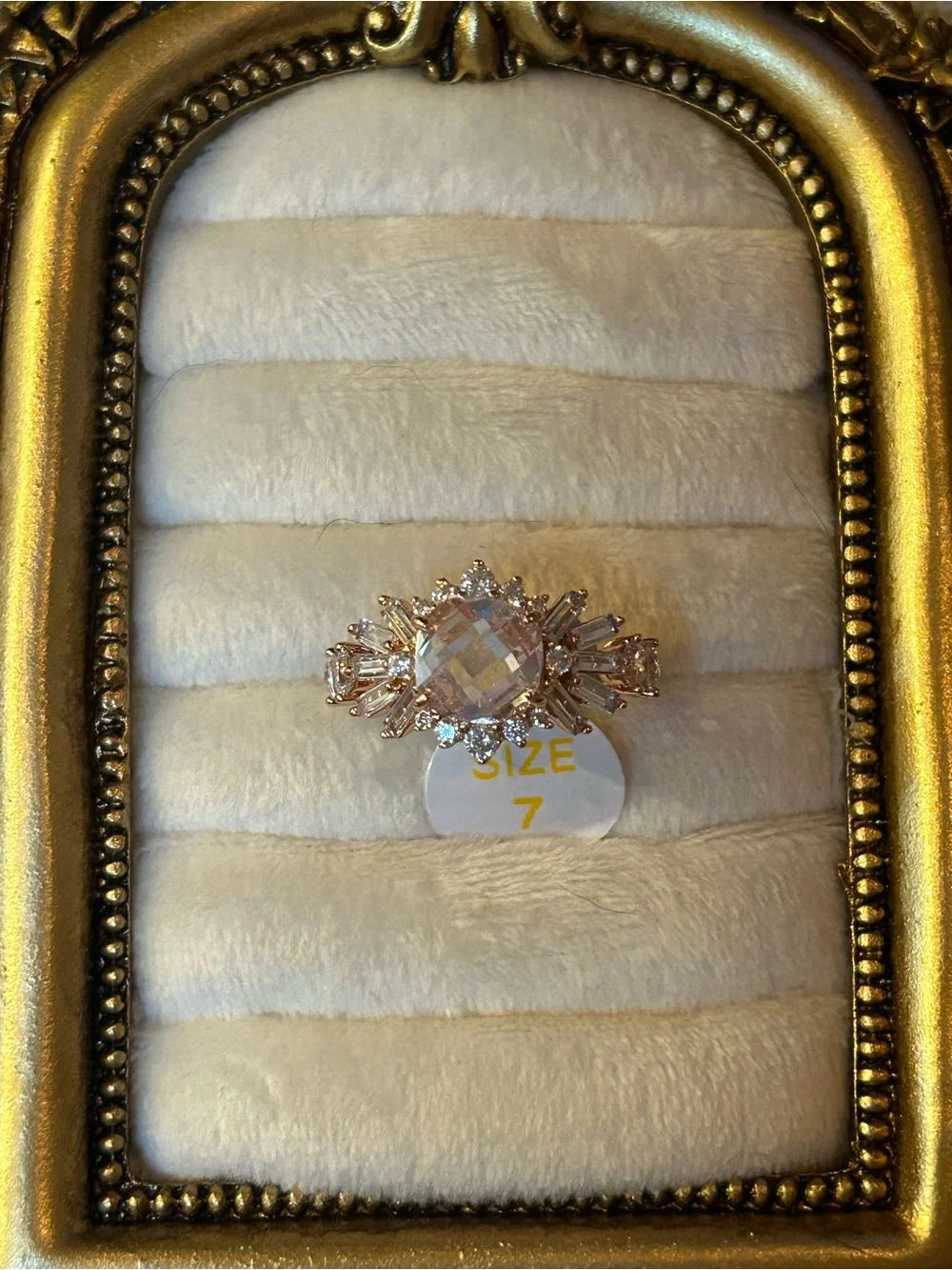 Bomb Party | Rose Gold | Diamond CZ | Ring Size 7
